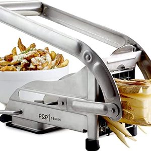 Made of Durable Steel, this French Fry Cutter and Potato Slicer Makes Perfectly Sized Fries
