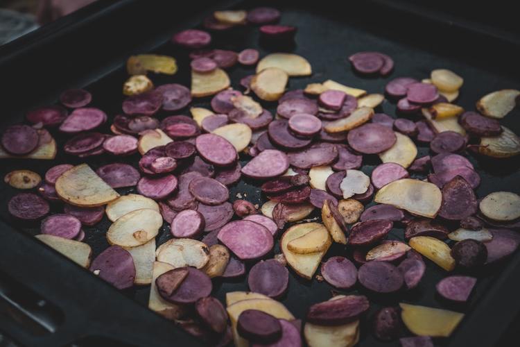 Homemade Purple Potato Chips